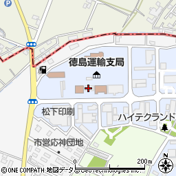 徳島県タクシー協会サービスセンター周辺の地図