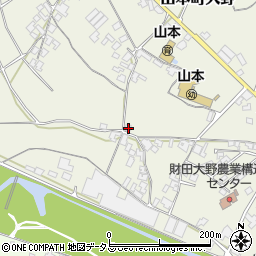 香川県三豊市山本町大野402周辺の地図