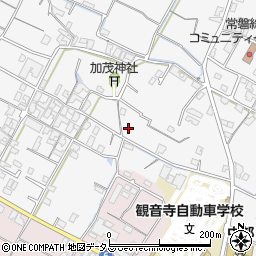 香川県観音寺市植田町周辺の地図