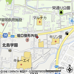 佐古理容店周辺の地図