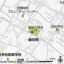植田町公民館周辺の地図