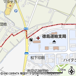 徳島県　中古自動車販売店協会周辺の地図