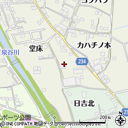 徳島県板野郡上板町神宅堂床周辺の地図
