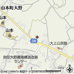 香川県三豊市山本町大野570周辺の地図