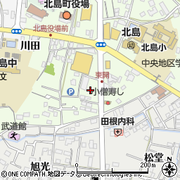 徳島県北島町（板野郡）中村（東開）周辺の地図