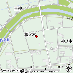 徳島県板野郡上板町西分桜ノ木周辺の地図