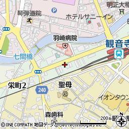 トヨタレンタリース東四国観音寺店周辺の地図