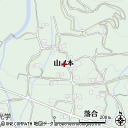 徳島県阿波市土成町土成山ノ本周辺の地図