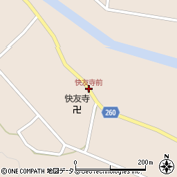 快友寺前周辺の地図