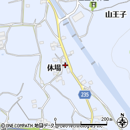 徳島県阿波市土成町高尾休場周辺の地図