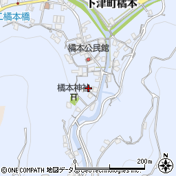 和歌山県海南市下津町橘本147周辺の地図