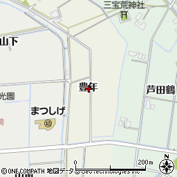 徳島県板野郡松茂町豊中豊年周辺の地図