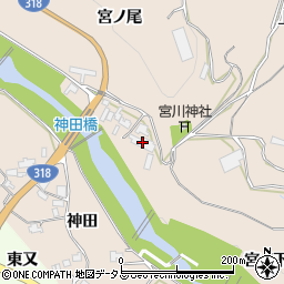 徳島県阿波市土成町宮川内宮ノ尾148周辺の地図