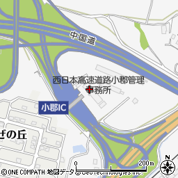 西日本高速道路メンテナンス中国株式会社　山口保全事務所周辺の地図