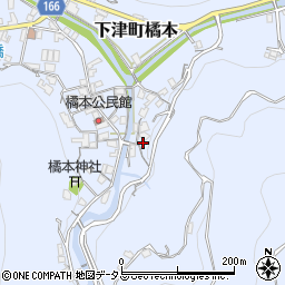 和歌山県海南市下津町橘本161周辺の地図
