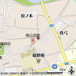 板野町役場　南公民館周辺の地図