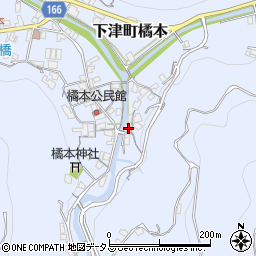 和歌山県海南市下津町橘本164周辺の地図