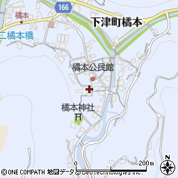 和歌山県海南市下津町橘本132周辺の地図