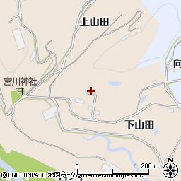 徳島県阿波市土成町宮川内下山田周辺の地図