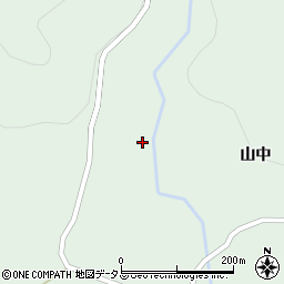 山口県美祢市東厚保町山中419周辺の地図