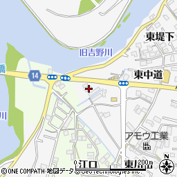 徳島県板野郡北島町高房東中道25周辺の地図
