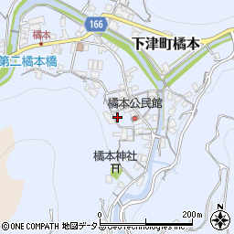 和歌山県海南市下津町橘本129周辺の地図