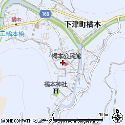 和歌山県海南市下津町橘本127周辺の地図