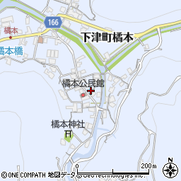 和歌山県海南市下津町橘本126周辺の地図
