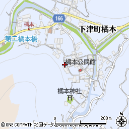 和歌山県海南市下津町橘本130周辺の地図