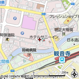 香川県観音寺市観音寺町甲-1231周辺の地図