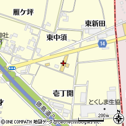 徳島日産自動車板野店周辺の地図
