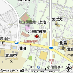 北島町役場　教育委員会周辺の地図