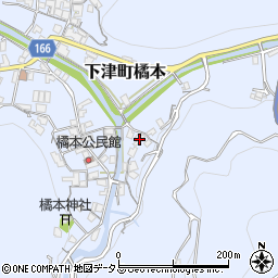 和歌山県海南市下津町橘本169周辺の地図