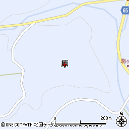 山口県美祢市西厚保町（原）周辺の地図