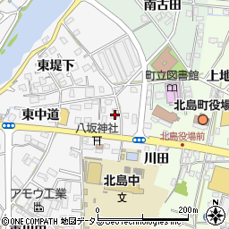 徳島県板野郡北島町高房東中道8周辺の地図
