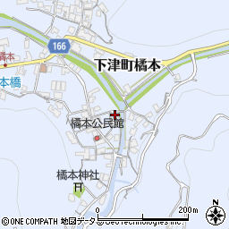 和歌山県海南市下津町橘本124周辺の地図