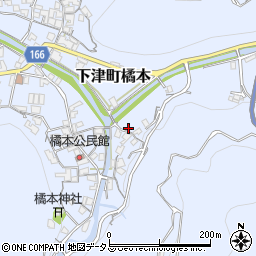 和歌山県海南市下津町橘本58周辺の地図