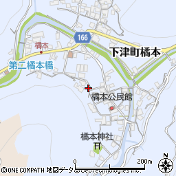 和歌山県海南市下津町橘本114周辺の地図