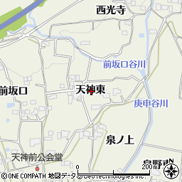 徳島県板野郡上板町引野天神東周辺の地図