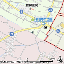 香川県観音寺市本大町1052周辺の地図