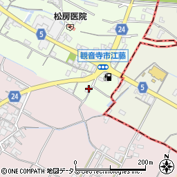 香川県観音寺市本大町1053-2周辺の地図