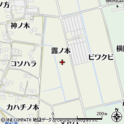 徳島県上板町（板野郡）神宅（露ノ本）周辺の地図