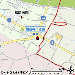 香川県観音寺市本大町1868周辺の地図