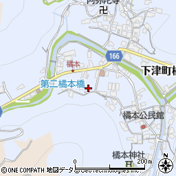 和歌山県海南市下津町橘本91周辺の地図