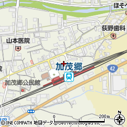 加茂郷駅前周辺の地図