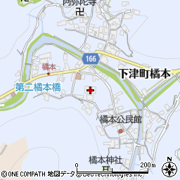 和歌山県海南市下津町橘本100周辺の地図