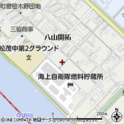 徳島県板野郡松茂町笹木野八山開拓76周辺の地図