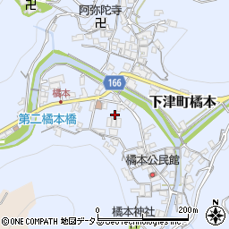 和歌山県海南市下津町橘本101周辺の地図