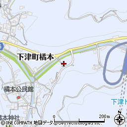 和歌山県海南市下津町橘本55-2周辺の地図