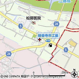 香川県観音寺市本大町1041周辺の地図